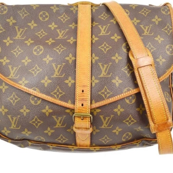 LOUIS VUITTON SAUMUR 35 double-sided shoulder bag M42254 8904VI - Picture 1 of 13